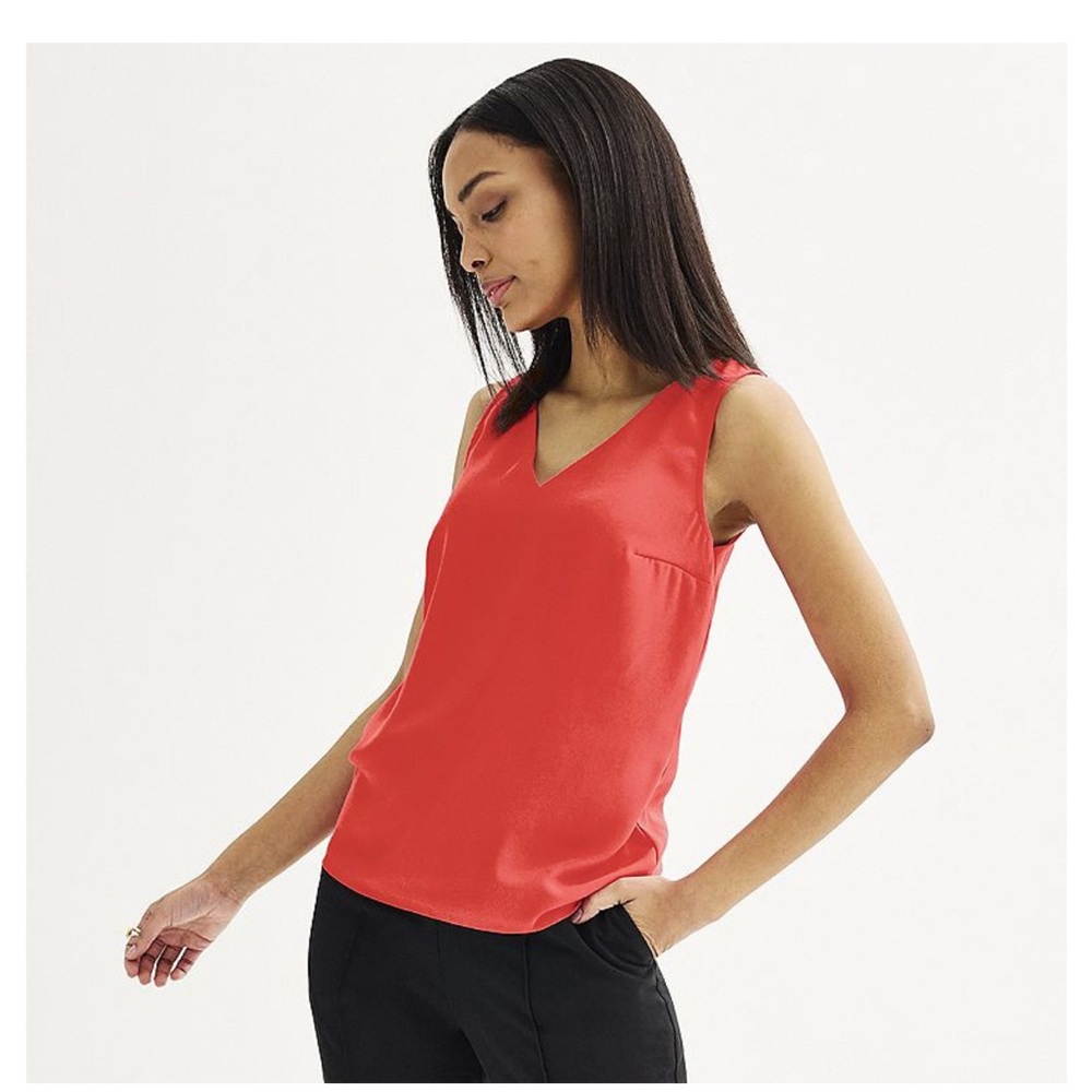 Nine West Red Sleeveless Women's Top